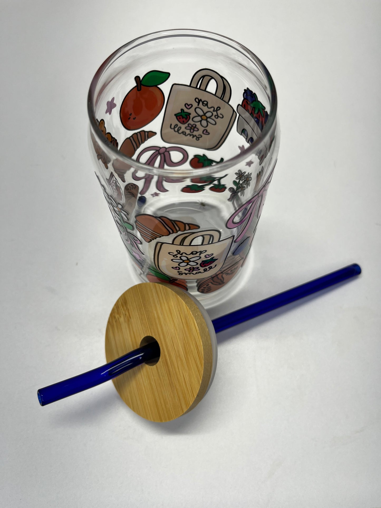 The Market Bloom Glass Cup - 16oz