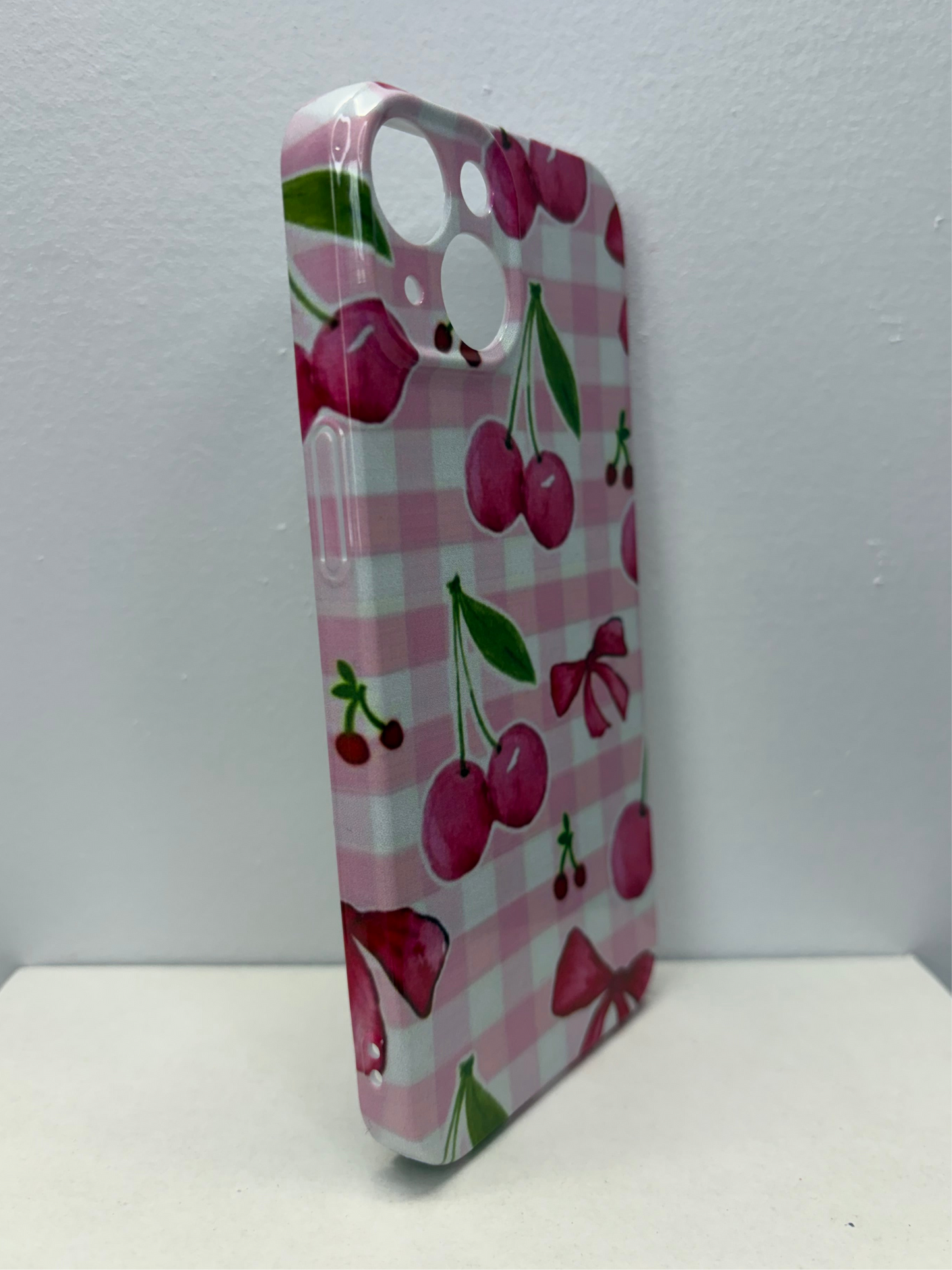 Pink Cherry Bow Phone Case