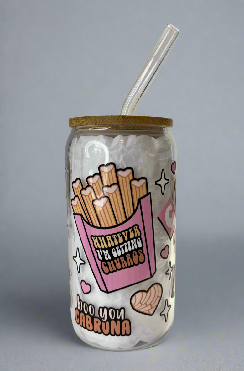Chisme book glass can cup