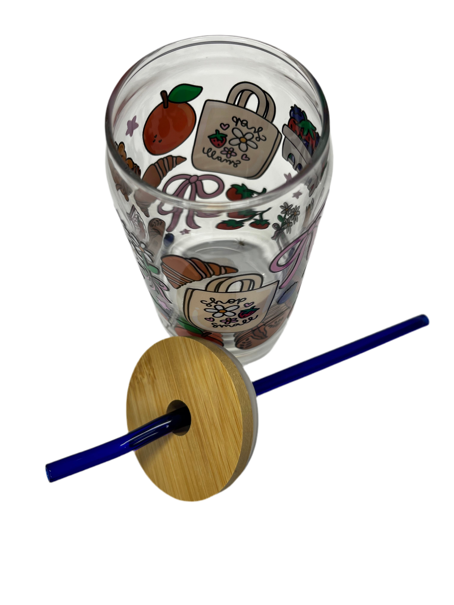 The Market Bloom Glass Cup - 16oz