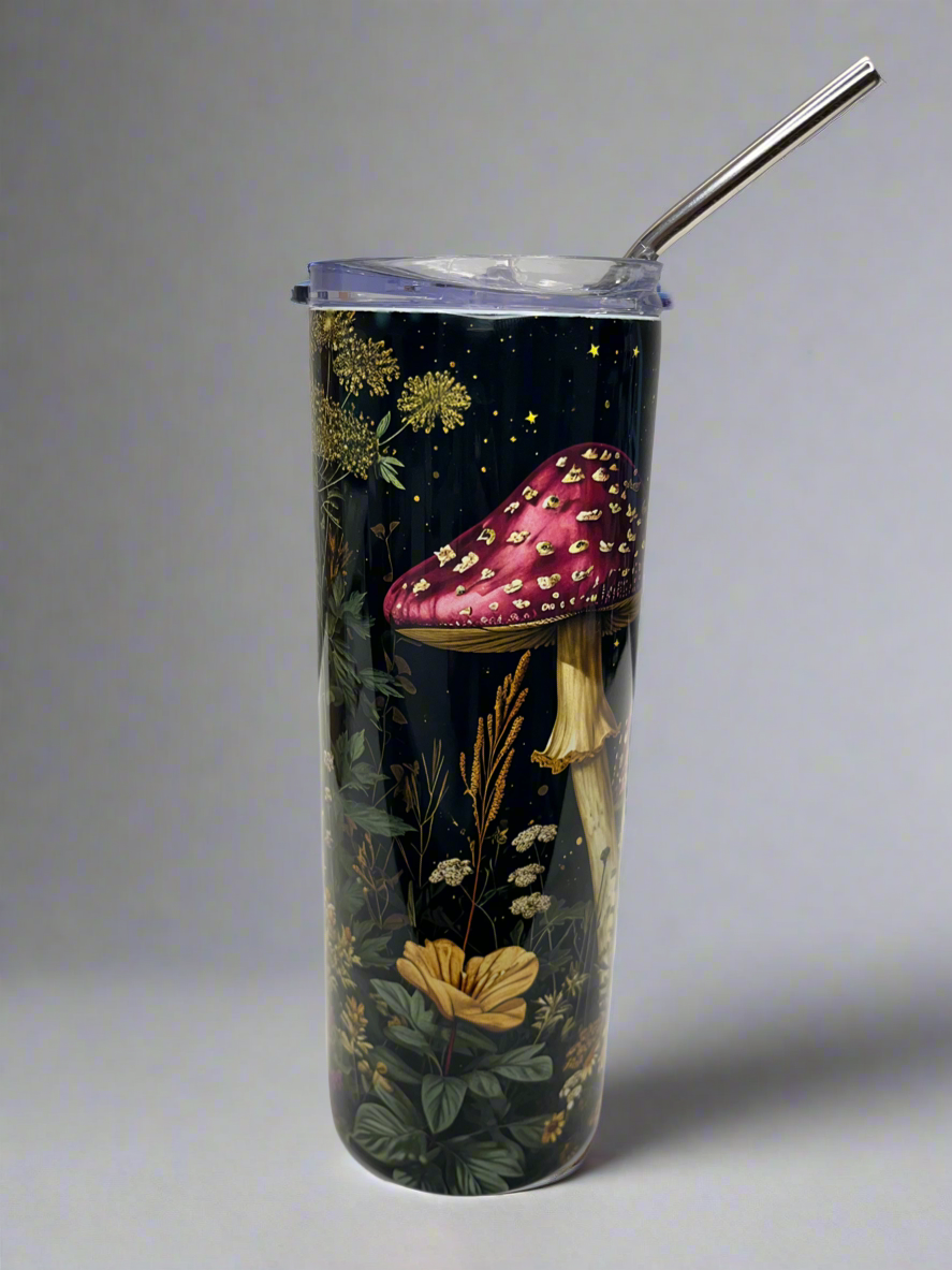 Mushroom garden tumbler
