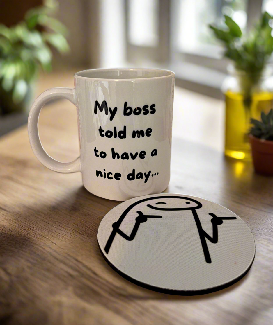Funny mug and coaster - Keila Makes It