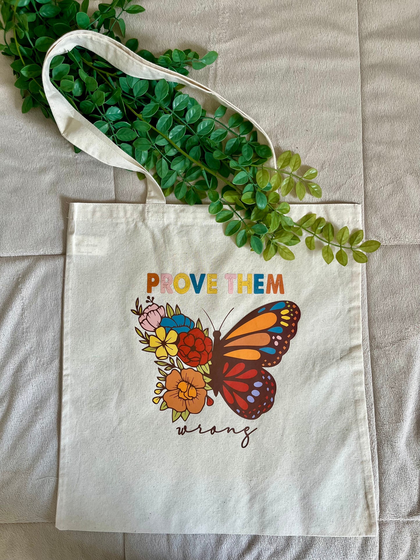 Prove Them Wrong-Canvas Tote Bag, 100% Cotton, 15x16 inches