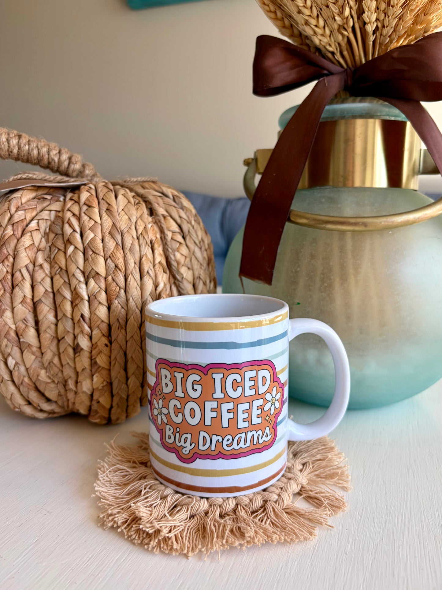 Big Iced Coffee Big Dreams Ceramic Mug 11oz