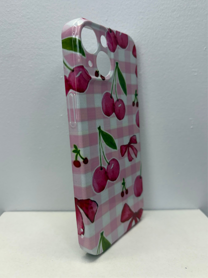 Pink Cherry Bow Phone Case