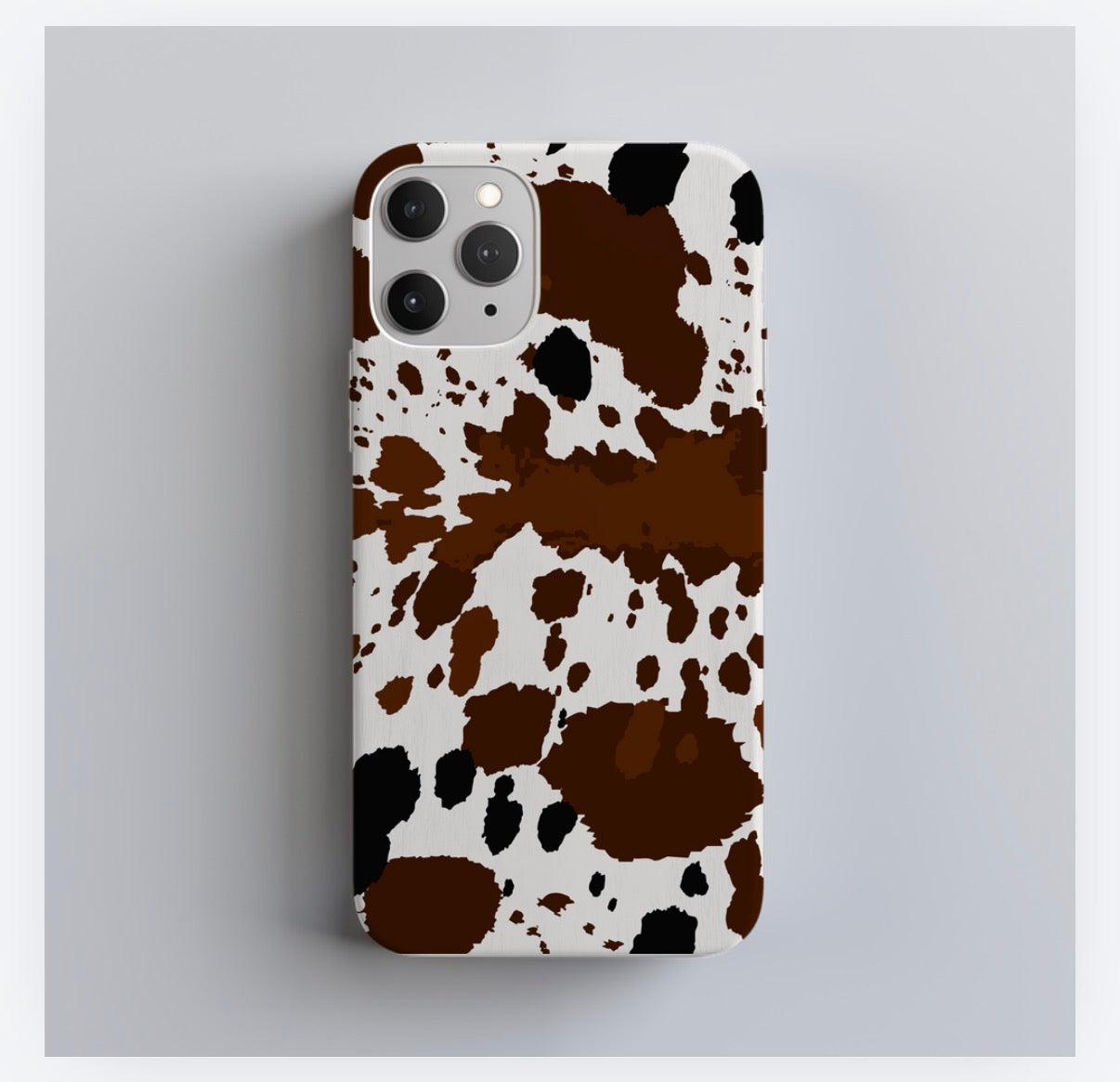 Cow Print Wrap-Around 3D iPhone Case | Full Coverage Protective Cover for iPhone 14, 15 & 16 Series