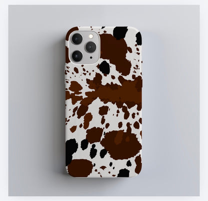Cow Print Wrap-Around 3D iPhone Case | Full Coverage Protective Cover for iPhone 14, 15 & 16 Series