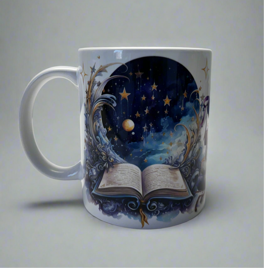 Book lead to stars mug