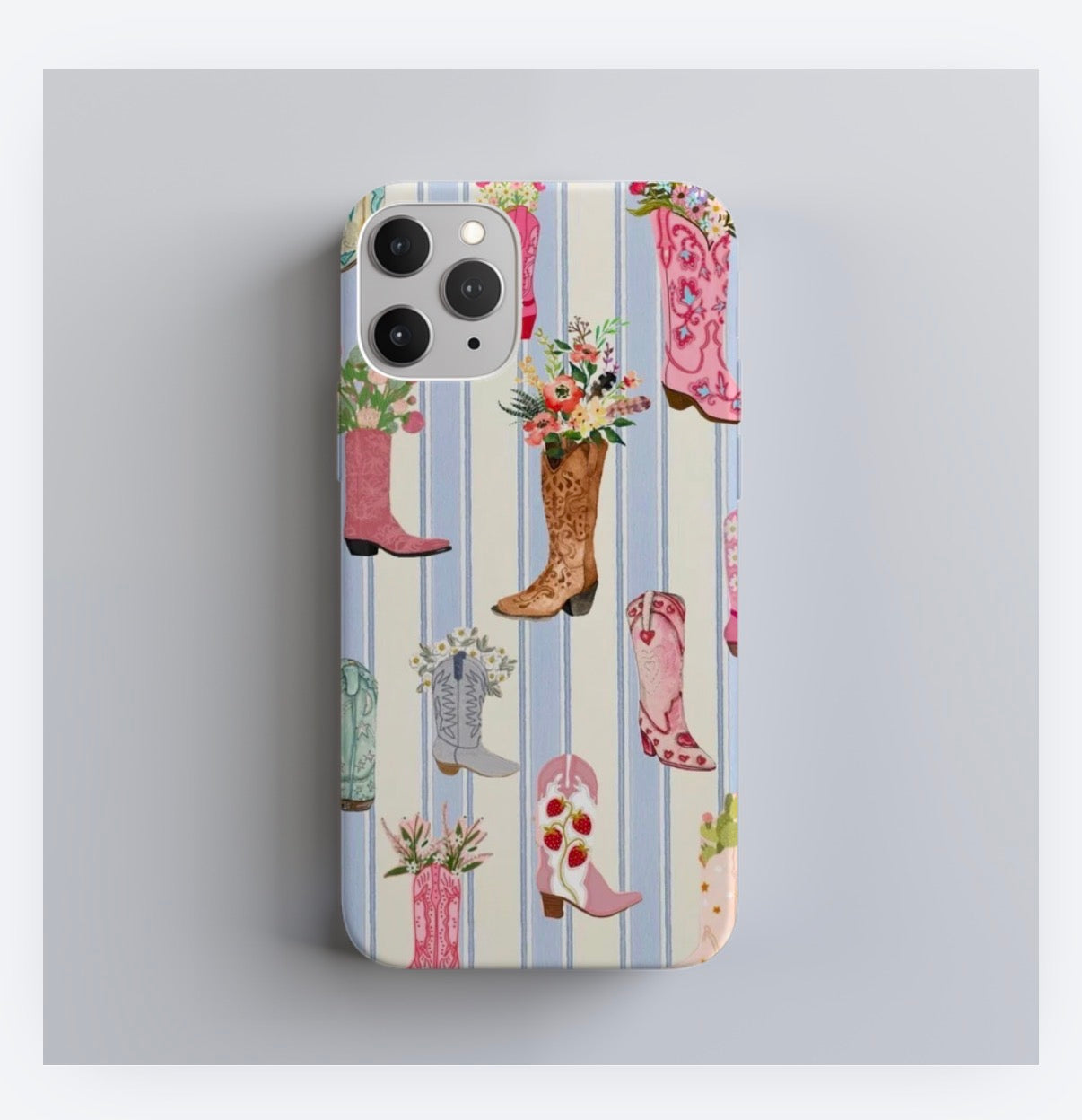 Floral Cowgirl Boots Phone Case