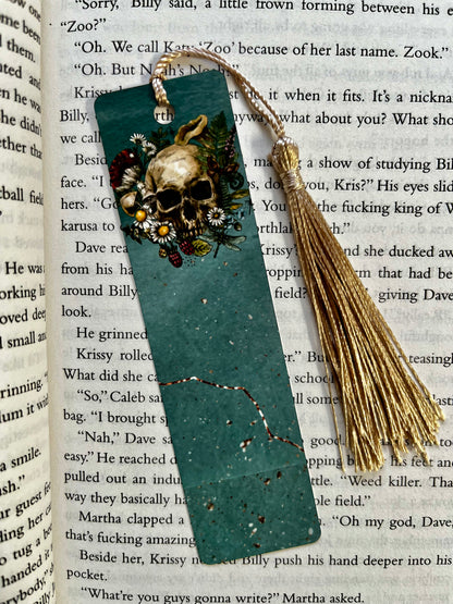 Flower skull Bookmark - Keila Makes It