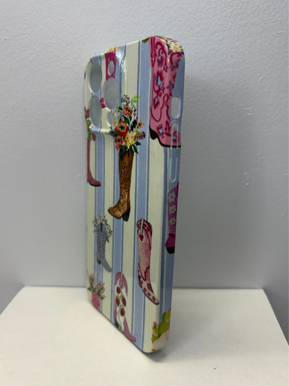 Floral Cowgirl Boots Phone Case