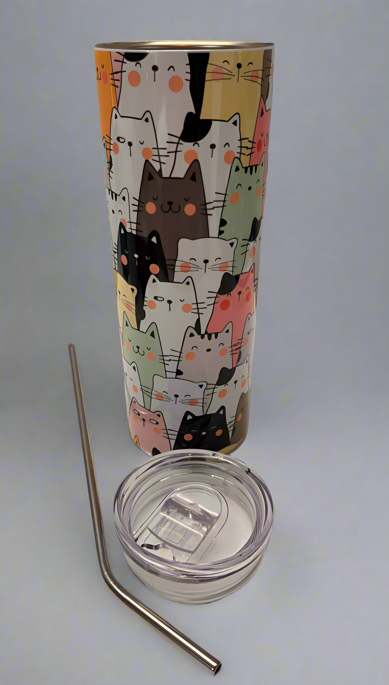 Cat tumbler 20 oz