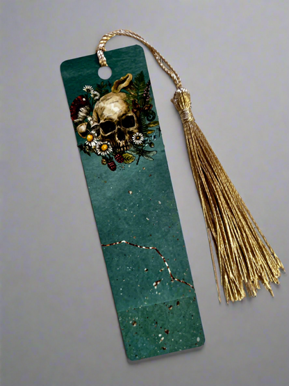 Flower skull Bookmark