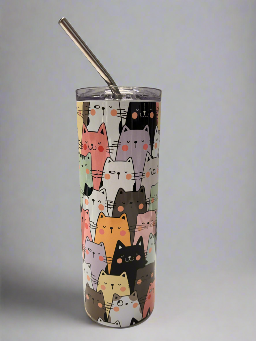 Cat tumbler 20 oz