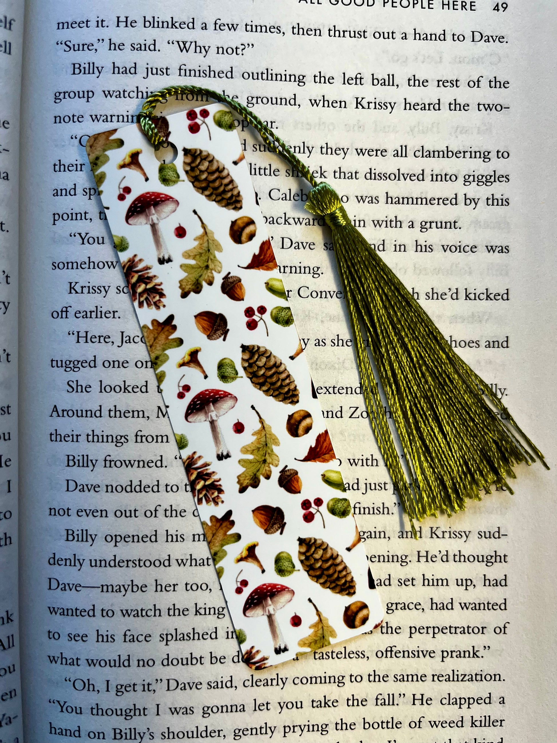 Mushroom bookmark - Keila Makes It